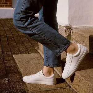 Oliver Cabell Low 1 White Leather Sneakers
